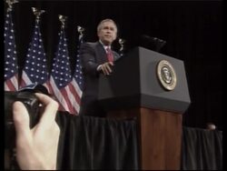 Bush on Iraq and Afghanistan in fundraiser News Clip