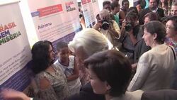 CLEAN : Fiscal discipline helps poor IMF head tells Rio slum News Clip