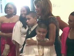 Hoda Kotb and kids at 2012 Fresh Air Fund Salute To American Heroes Stock Footage