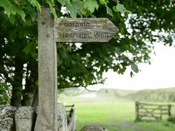 General Views of Hadrians Wall Stock Footage