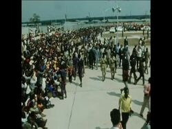 SYND 25 10 75 PRESIDENT KAUNDA AND CHINESE GOVERMENT OFFICIALS AT NEW RAILWAY TRIAL RUN Instructional Video