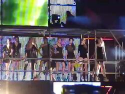 Models on the runway at Buenos Aires Fashion Week on February 22, 20110, in Buenos Aires, Argentina. (Footage by Meche Marmol/LatinContent/Getty Images) Stock Footage