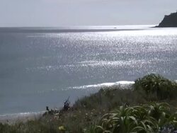 Perfect Beach Walk Past Sparkling Waters Stock Footage