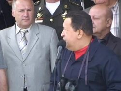Venezuela s Chavez makes first media appearance Stock Footage