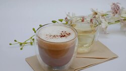 hot coffee and tea Stock Footage