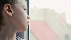 boy is bored Stock Footage