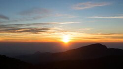 HD time-lapse The sunrise with cloud Stock Footage