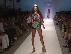 EVENT CAPSULE CLEAN: Trina Turk- MBFW Miami Swim 2011 Stock Footage