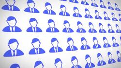 Group of silhouettes Stock Footage