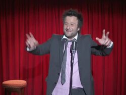 HD: Funny Comedian Dancing On Stage Stock Footage