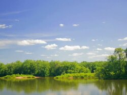 T/L Summer River Stock Footage