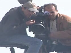 Anti-USA effigy burning & attacked in Tehran News Clip