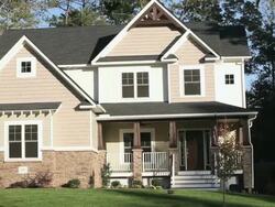 "MS PAN Facade of large suburban house / Quinton, Virginia, United States " Stock Footage