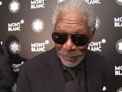 INTERVIEW: Morgan Freeman on Quincy Jones at Montblanc honors Quincy Jones at the Montblanc de la Culture Arts Patronage Awards Ceremony Stock Footage
