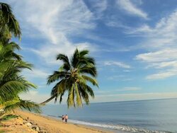 Strolling on Holloways beach, Cairns, Queensland, Australia, Southern Hemisphere, Stock Footage