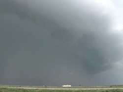 Shelf Cloud From An Approaching Thunderstorm Stock Footage