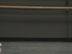 TS on ballerina's feet montage Stock Footage