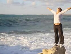 dreaming girl Stock Footage