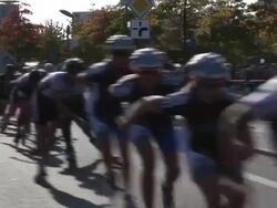 Inline skating Stock Footage