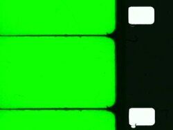 Film Sprocket Holes with chroma key and audio. NTSC/ PAL Stock Footage