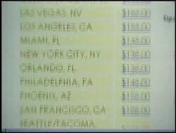 1990s Travelocity Website Interface Stock Footage