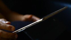 businessman hand use tablet Stock Footage