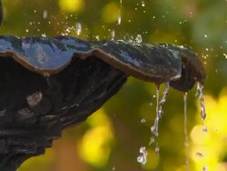 low angle of water fountain Stock Footage