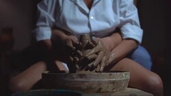 pottery, close-up Stock Footage