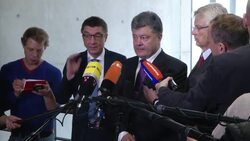 Ukrainian presidential candidate Poroschenko comments on visit to Germany News Clip