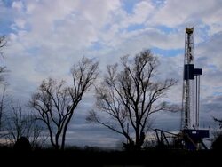 Oil Fracking In Kansas Stock Footage
