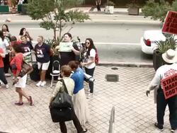 LGBTQ Couples Challenge Florida Ban On Same-Sex Marriage Stock Footage