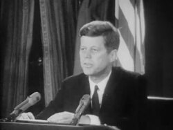 JFK Cuban Missile Crisis speech - Part 6 of 14 Stock Footage