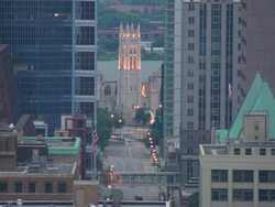 MS View of buildings / Minneapolis, Minnesota, United States  Stock Footage