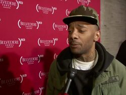 INTERVIEW: Prodigy talks about the value of AIDS awareness at Belvedere Vodka Turns The Meat District (RED) For World AIDS Day Stock Footage