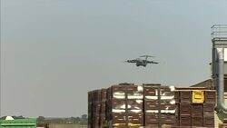 RAF C17 Globemaster Carrying Bodies Of Sousse Terror Attack Victims Arrives In UK News Clip