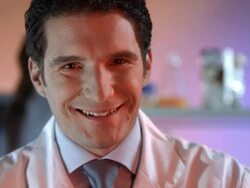 HD DOLLY: Happy Scientist Posing In Laboratory Stock Footage