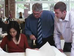 MS View of Business people meeting together in office / Portland,OR,United States Stock Footage