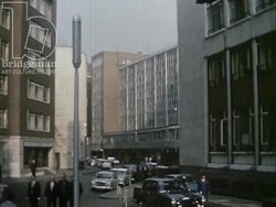 The Living City, 1970, part 15 - new office blocks in the Fetter Lane and Aldgate area Stock Footage