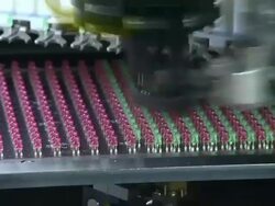 Light bulb of LED Display Production Stock Footage