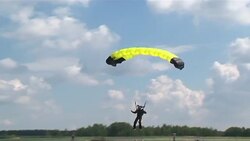Skydiving team form spectacular star in the air  News Clip
