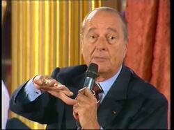 Blair and Chirac meet in Paris News Clip