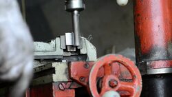 Milling Machine in Operation (close-up) Stock Footage