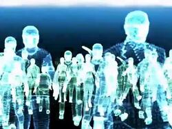 x ray crowd Stock Footage