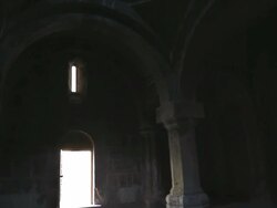Haghartsin monastery, interior of saint Gregory church Stock Footage
