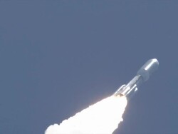 Juno launches on mission to Jupiter Stock Footage