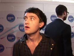 INTERVIEW: Conor J. O'Brien (Villagers) on how his misery forms the backbone of his album although he finds the songs quite funny. at the Barclaycard Mercury Prize Arrivals at London England. (Footage by WireImage Video/GettyImages) Stock Footage