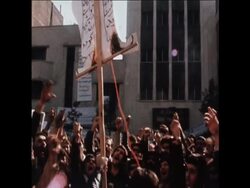 UPITN 15 11 79 PROTEST OUTSIDE US EMBASSY IN TEHRAN News Clip