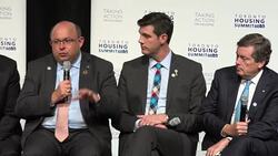 Toronto Affordable Housing Summit 2016: Berry Vrbanovic Mayor of Kitchener Stock Footage