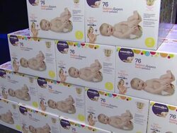 ATMOSPHERE at the Babies "R" Us Throws A #TrulyScrumptious Operation Shower Event Hosted By Heidi Klum Stock Footage