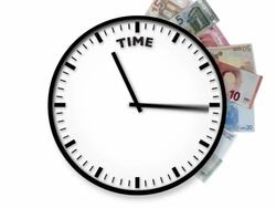 time is money (euro) Stock Footage